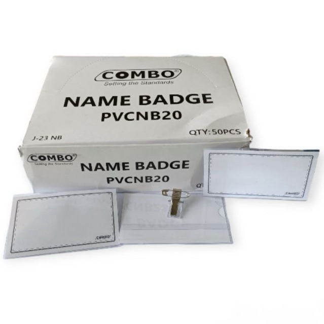 

COMBO Name Badge Name Tag Id Card Jepit Peniti