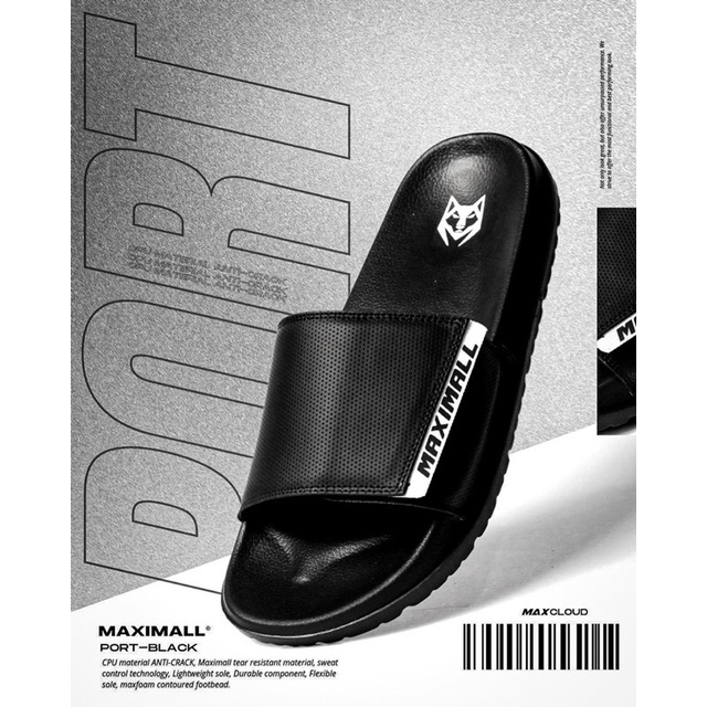 Sandal Slide Maximall - Port Black