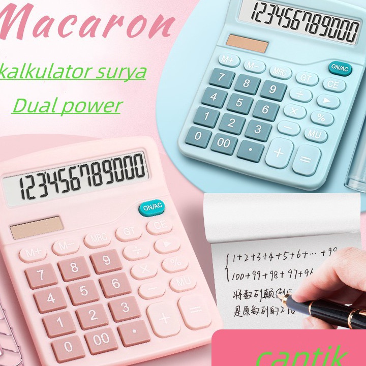

XC26619 Kalkulator Surya Kalkulator Warna Bergaya 12Bit