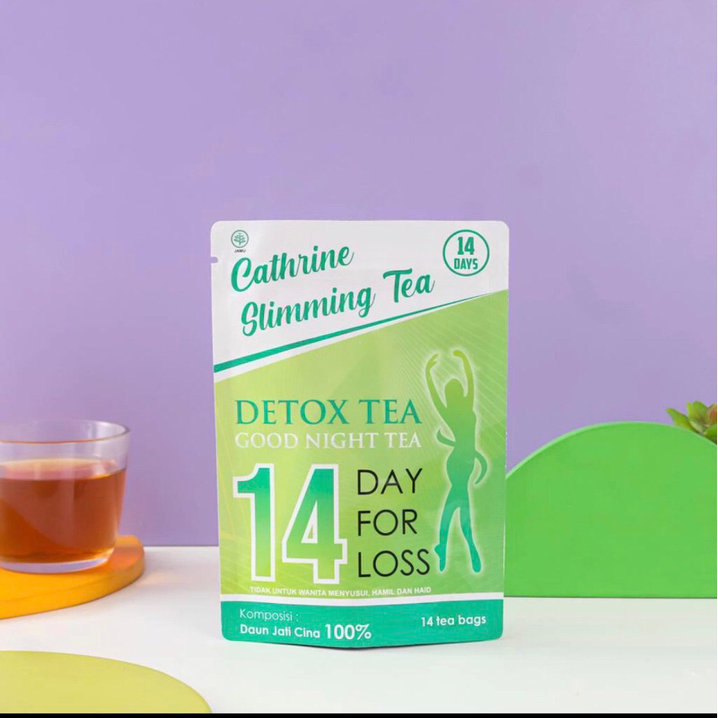 SLIMMING TEA CATHERINE 14BAG/PELUNTUR LEMAK (free gift)