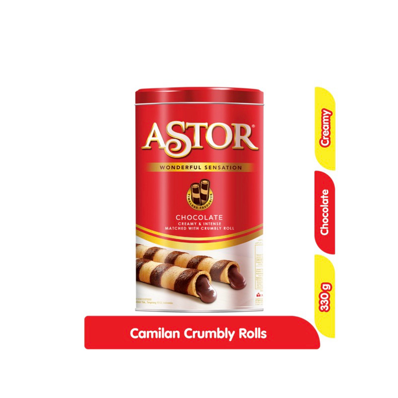 

Astor Wafer stik cokelat kaleng 330g