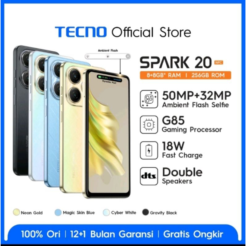 TECNO SPARK 20 NFC - 8/256GB