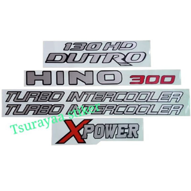 stiker Hino 300 XPOWER 130HD Dutro Turbo Intercooler