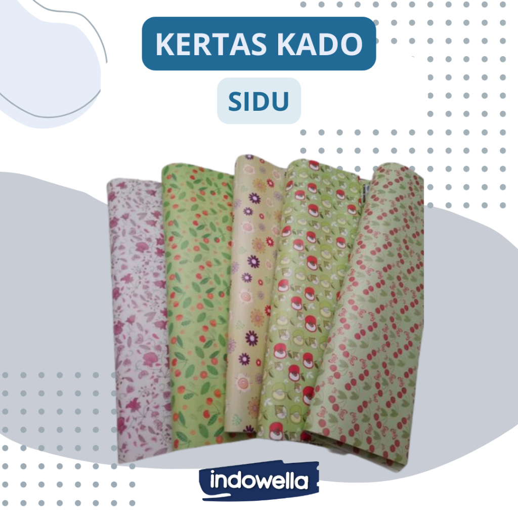 

KERTAS KADO SIDU / KERTAS BUNGKUS MOTIF / WARNA FANCY - MOTIF FANCY