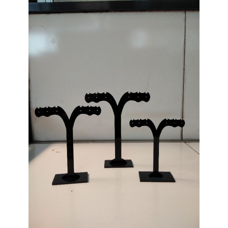 Display Tempat Anting Pohon T Mini Pajangan Toko Aksesoris Perhiasan Wanita Anting Giwang ISI 3PCS