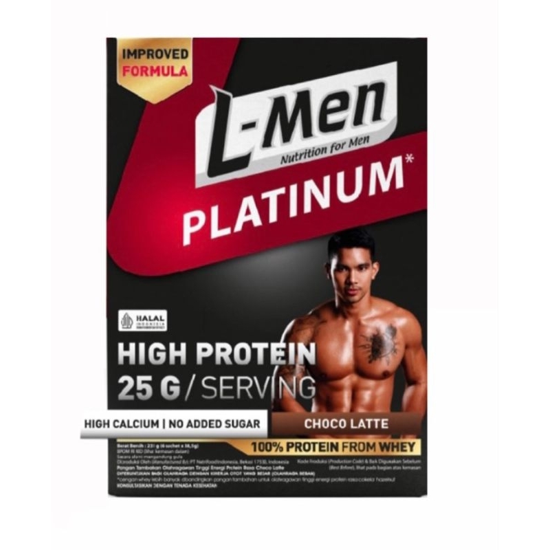 L-Men Platinum Coklat 6sachet @25gr