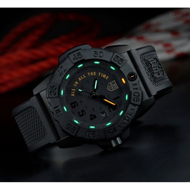 Luminox XS.3501.BO.AL Jam Tangan Diving Navy Seal All In All The Time 45mm Carbonox