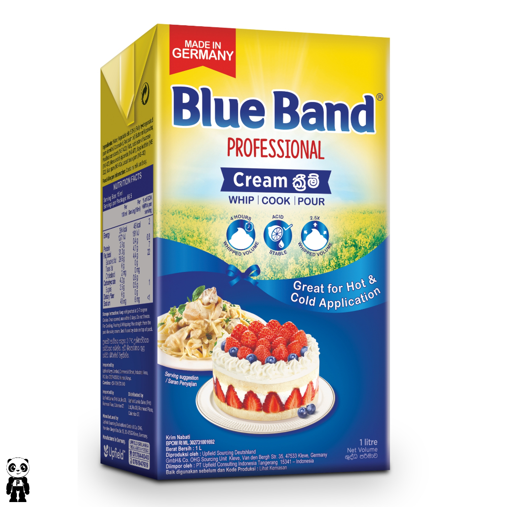 

Blue Band Whip Cream 1 Liter BlueBand Krim Serbaguna Cooking Cream