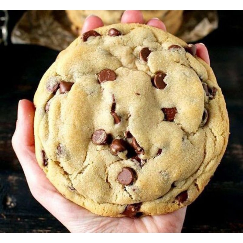 

[FREE SUSU 1 LITER] Giant cookies Choco chip/giant cookies giant cookie bday cookie/set hampers lebaran