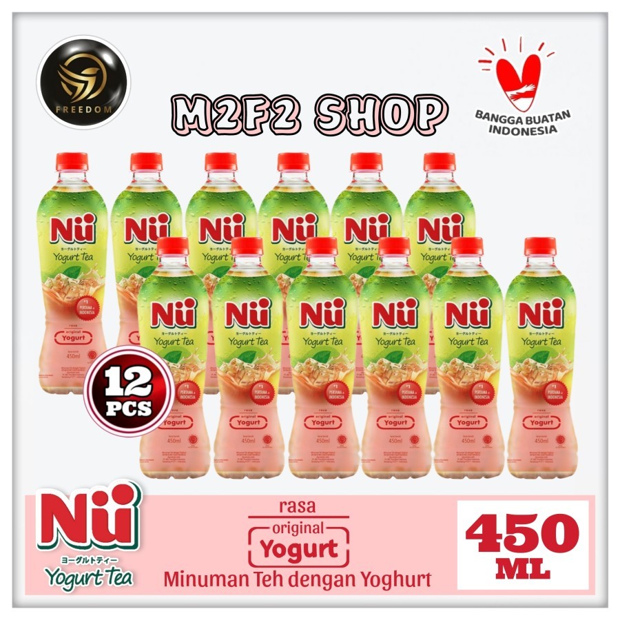 

NU Green Yoghurt Tea | Teh Hijau Original Yogurt Botol Pet - 450 ml (Kemasan 12 Pcs)