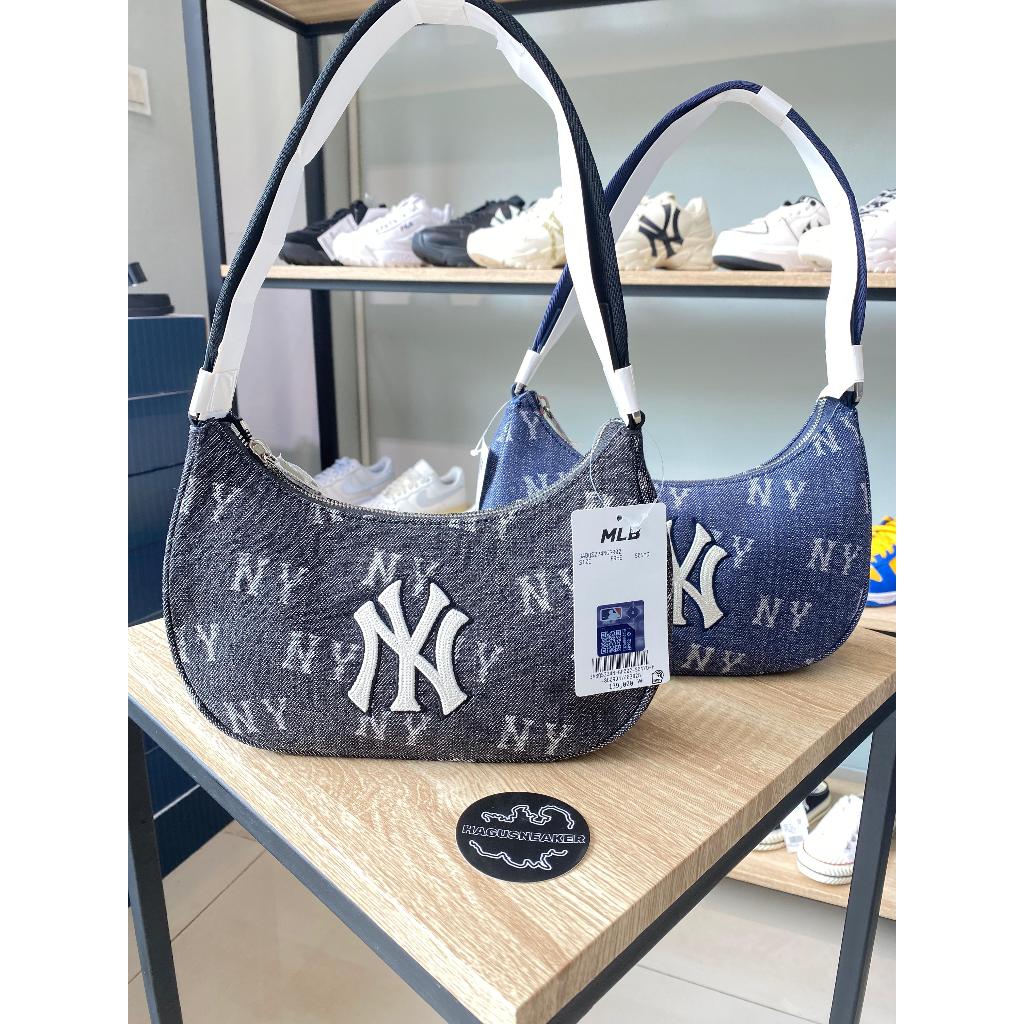 MLB Classic MONOGRAM Denim Hobo Bag NEW YORK YANKEES 100% ORIGINAL