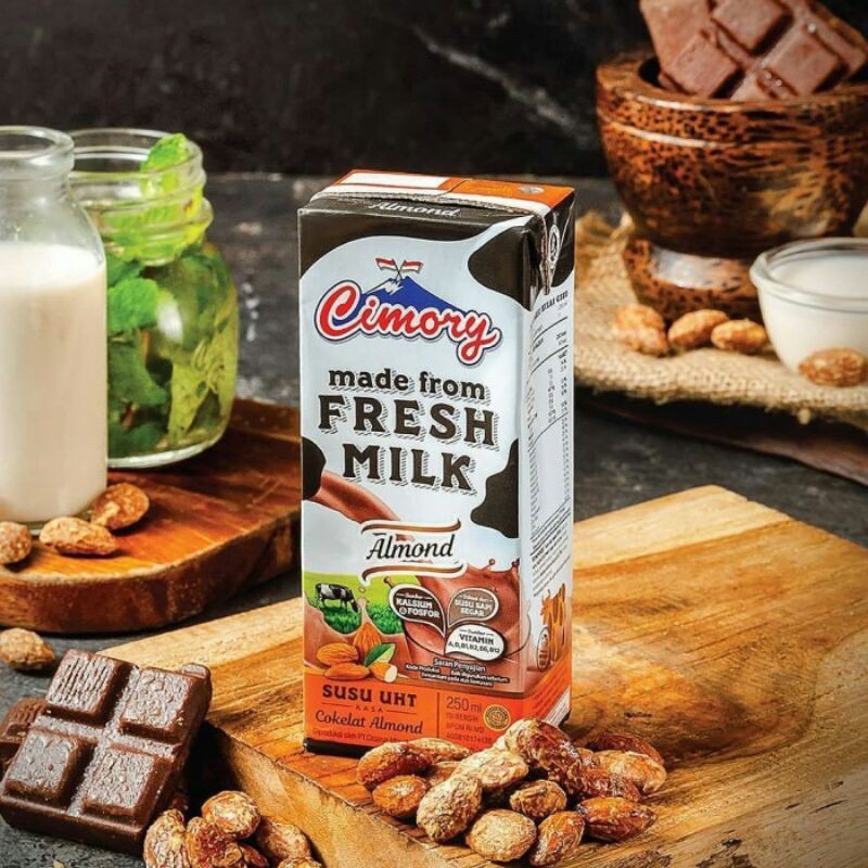 

CIMORY SUSU UHT RASA COKELAT ALMOND MADE FROM FRESH MILK