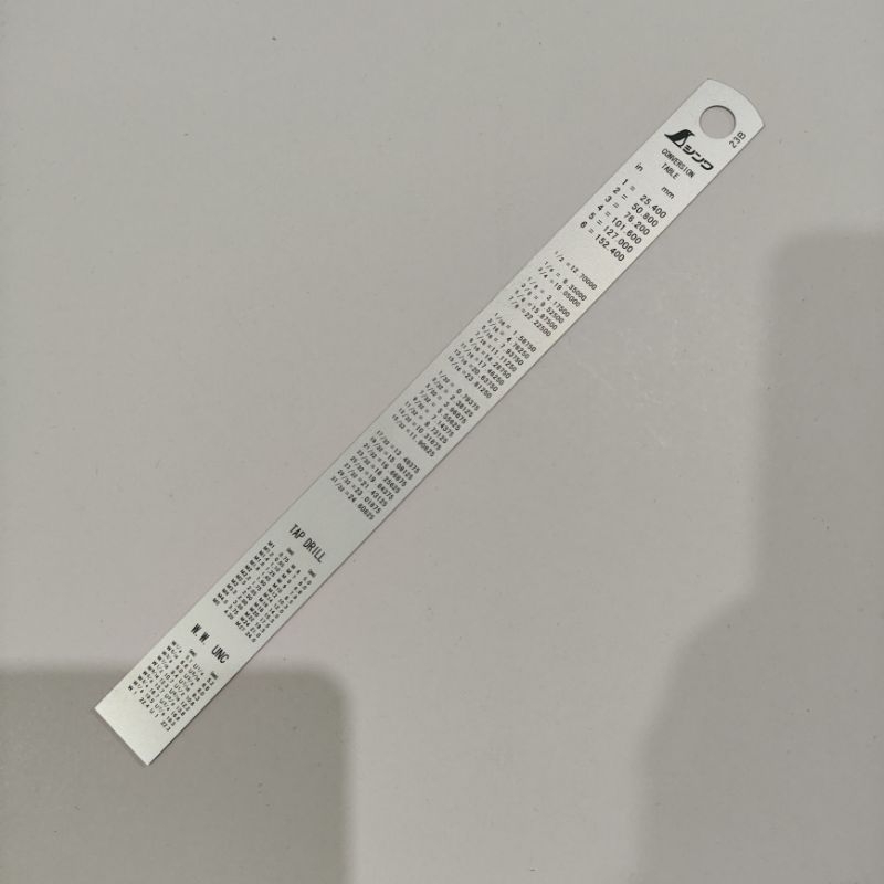 

SHINWA 13005 Penggaris Stainless Steel Lurus 15 cm Rule Hard Chrome JIS 150mm