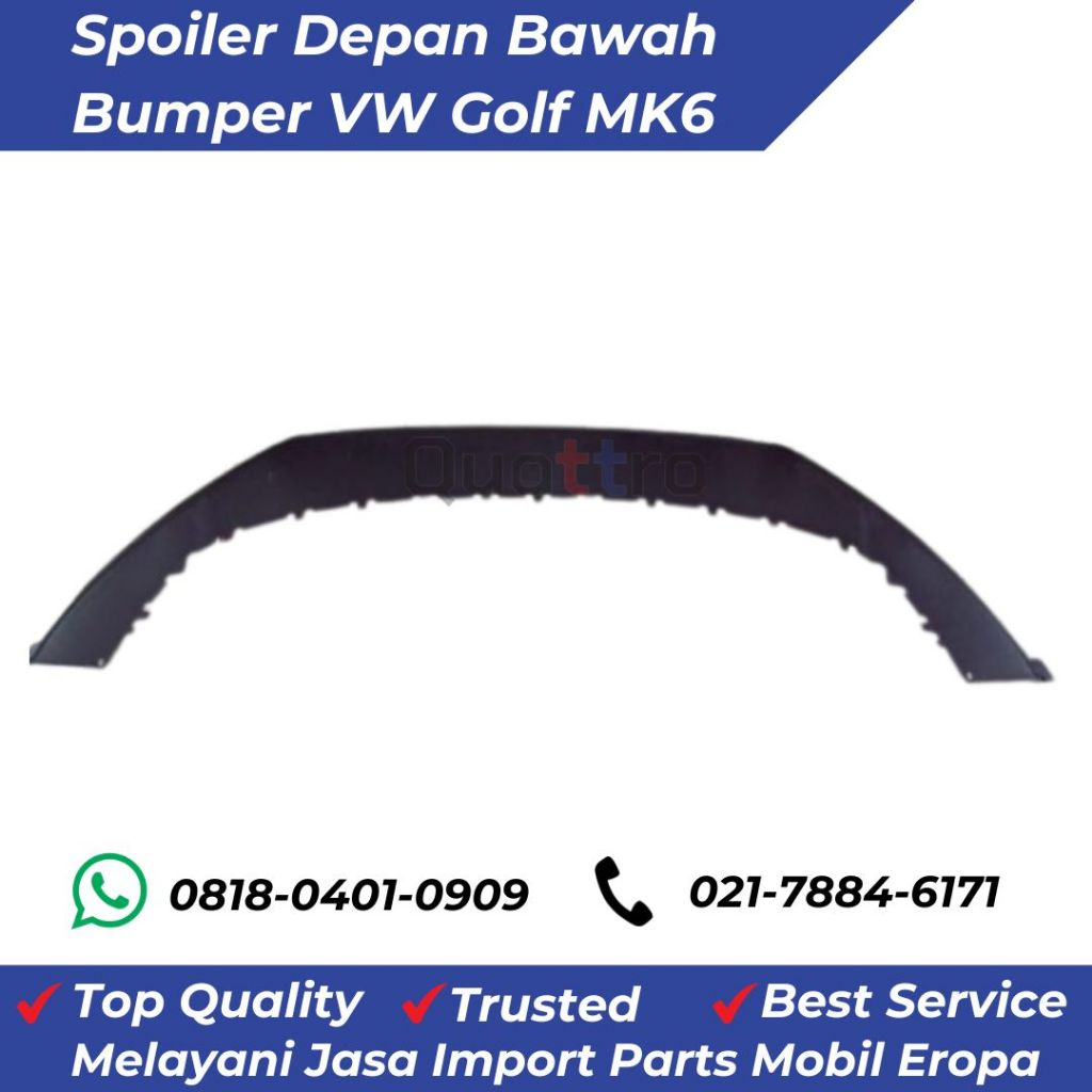 Spoiler Depan Bawah Bumper VW Golf MK6
