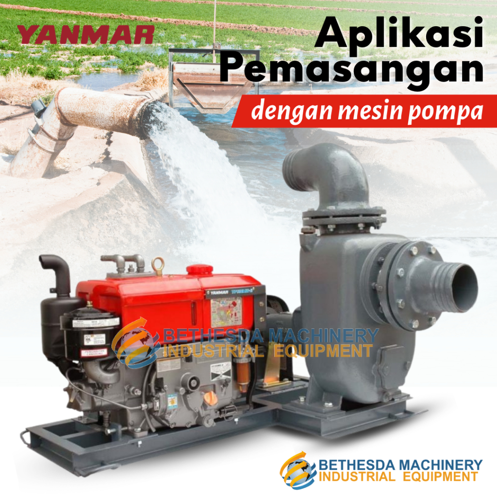 Diesel YANMAR TF 65 RE-DI Penggerak starter + Lampu Radiator 6.5Pk