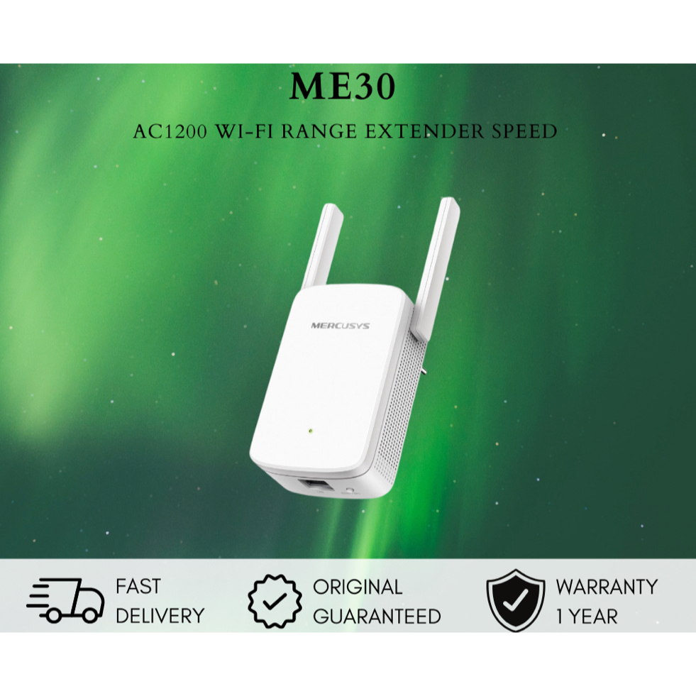 MERCUSYS ME30 AC1200 Wi-Fi Range Extender