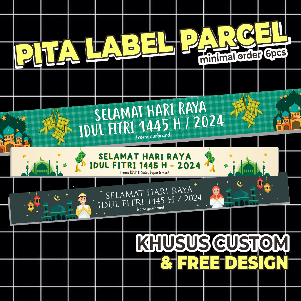 

PITA LABEL PARCEL IDUL FITRI LEBARAN [CUSTOM]