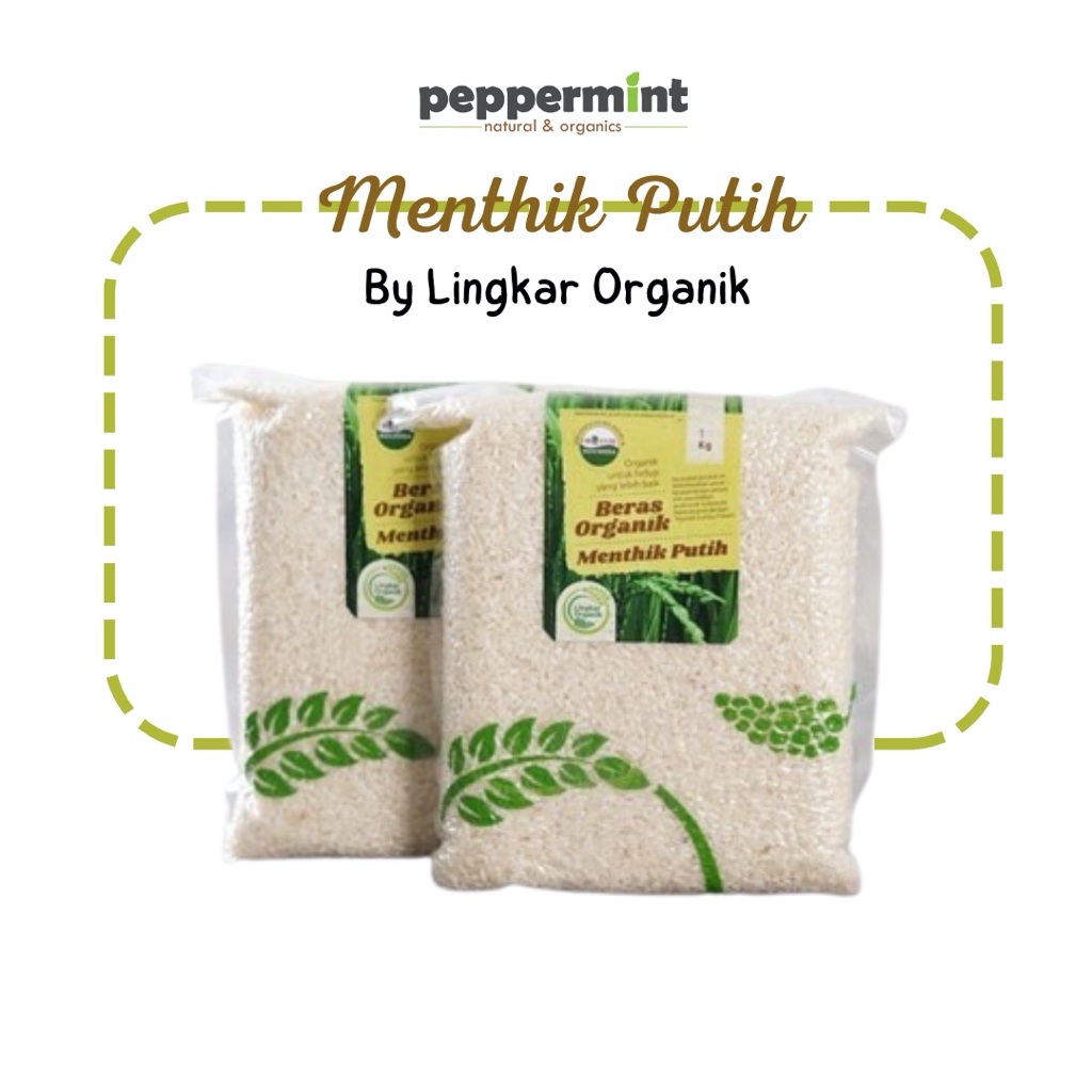 

Lingkar Organik Beras Mentik Putih (2 Kg) / Beras Organik Kemasan Vakum