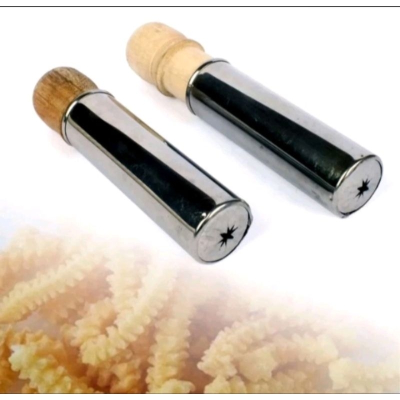 CETAKAN KUE AKAR KELAPA TANGKAI KAYU