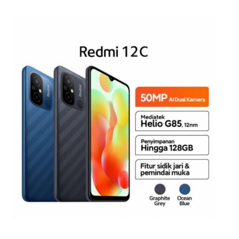 HP XIAOMI REDMI 12C 4/64 GB - XIOMI MI 12C RAM 4GB ROM 64GB RESMI