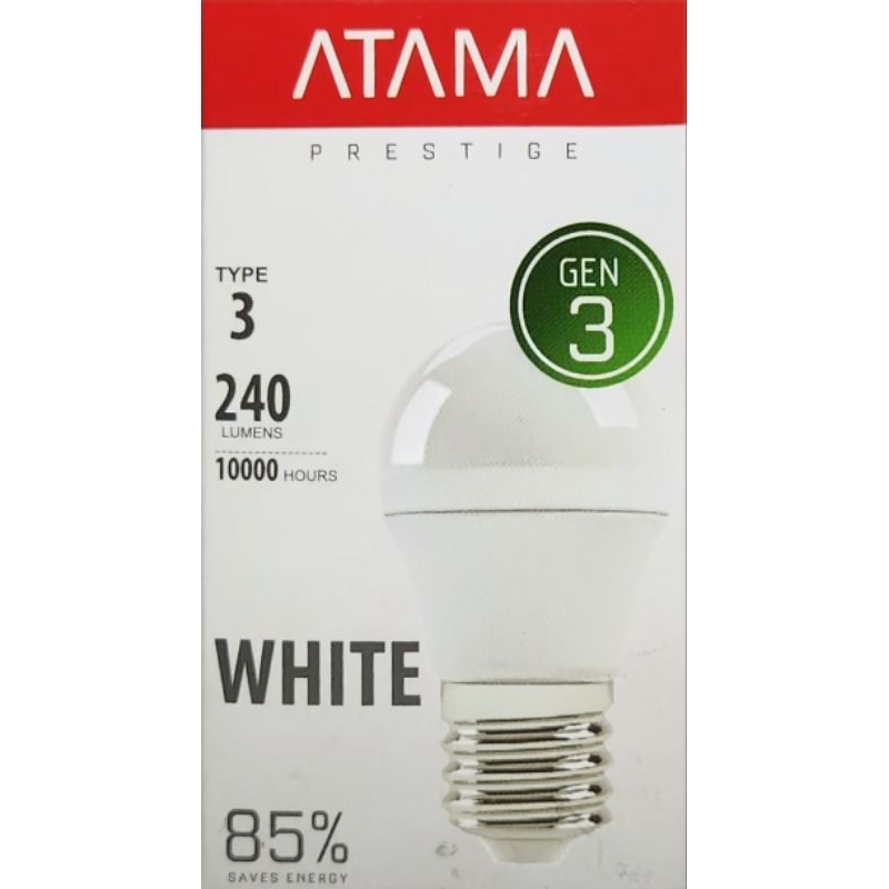 Lampu LED BULB ATAMA PRESTIGE Tipe 3 GEN 3 (NEW) Putih