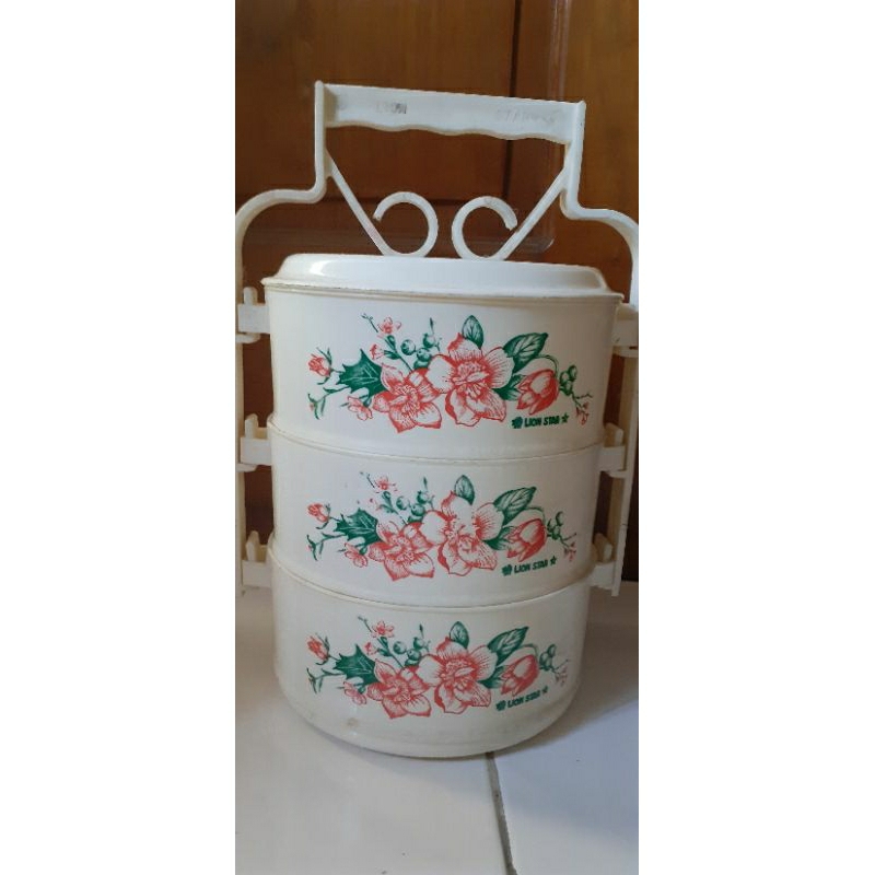 Rantang Plastik Susun 3 LION STAR