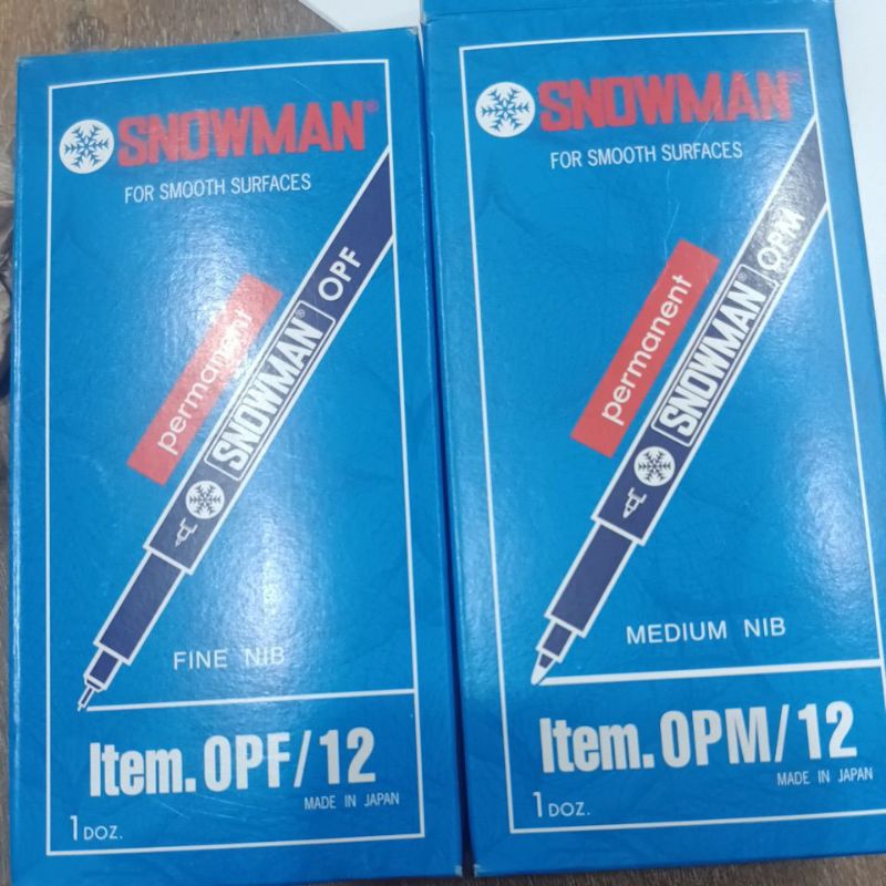 

Spidol snowman OPM/12 OPF/12