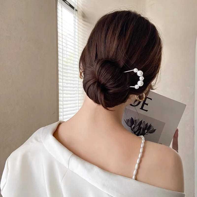 Tusuk Konde Konde Tusuk Logam Mutiara Cantik Mahkota Rambut Cantik