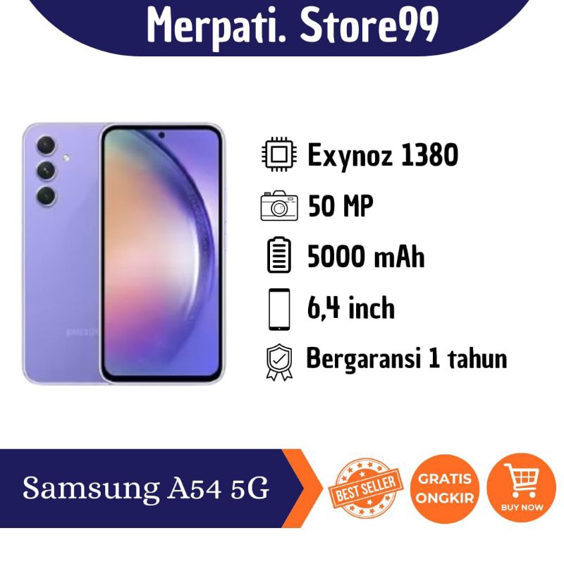 SAMSUNG A54 [5G] - 8GB RAM/128GB ROM - 8GB RAM/256GB ROM - SMARTPHONE - GARANSI RESMI