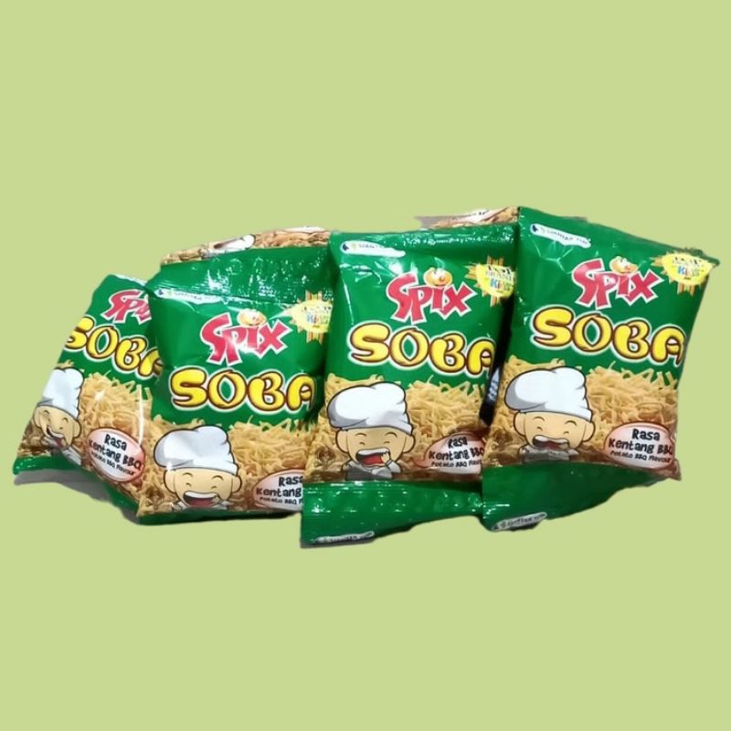 

snack jajanan spix soba 1 kemasan besar 16 gr isi 10 bungkus