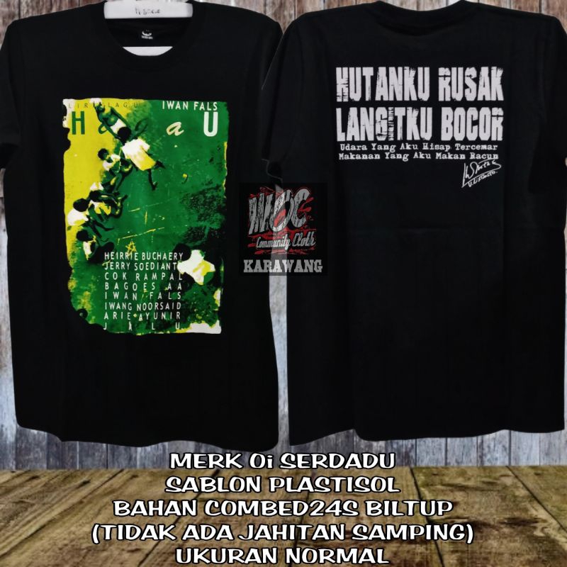 Kaos Iwan Fals merk Oi serdadu cover Hijau