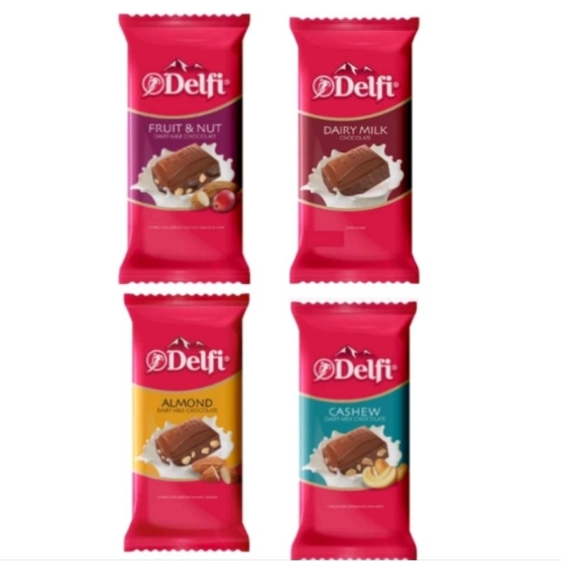 

Delfi Diary Milk Coklat Mede Almond 125 Gram