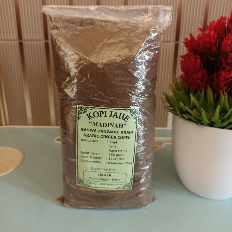 

KOPI ARAB KOPI JAHE EMPRIT (NETTO: 250 gram, cukup untuk 71 cangkir kopi nikmat) GAHWA ZANZABIL ARABI ARABIC GINGER COFFE