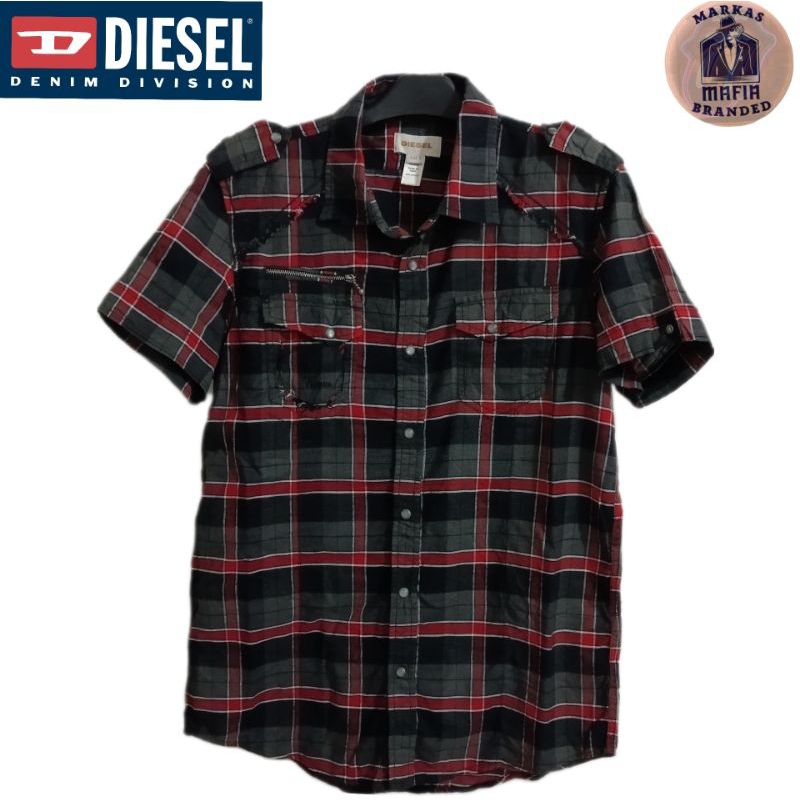 kemeja flanel diesel01 | kemeja casual
