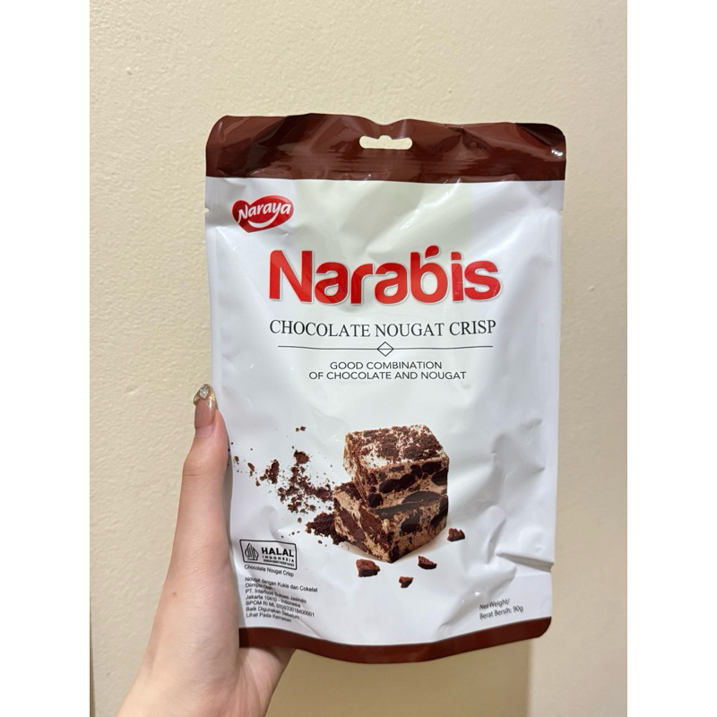 

Naraya NARABIS Chocolate Strawberry Matcha Cookies Cream Assortment Nougat Crisp 90g