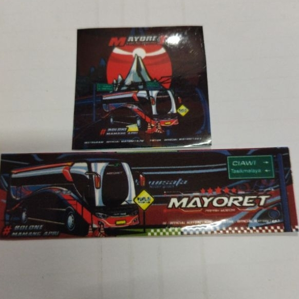 

Stiker Mayoret isi 2 pcs anti air