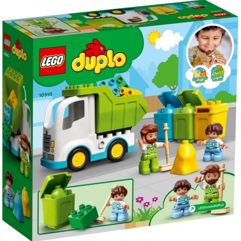 LEGO Duplo 10945 Garbage Truck and Recycling Kado Ulang Tahun Anak Mainan Mobil Truk Sampah