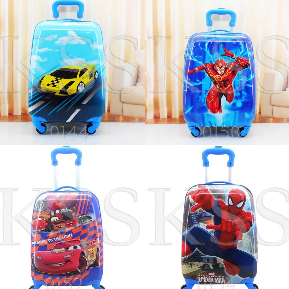 Terbagus Tas Troli Bagasi 16 inch 4 roda cowok laklaki