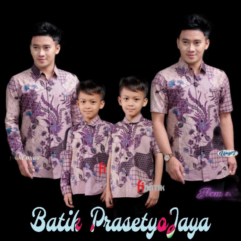 BISA PISAH | Couple Batik Ayah Dan Anak Laki-Laki| Baju Couple Sarimbit Kemeja Dewasa Dan Anak Cowok