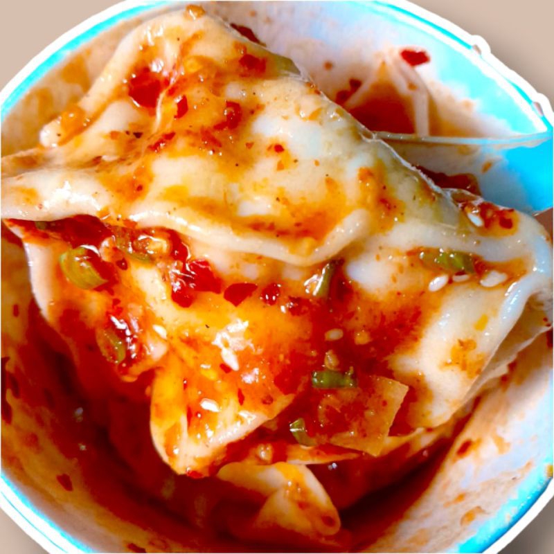 

pangsit chili oil • pangsit wonton • pangsit pedas • frozen food