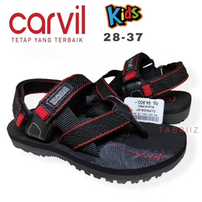 Sandal Gunung Carvil Anak / Sendal Carvil Anak Cowok / Sandal Outdoor Anak Model Jepit - 100% ORIGIN