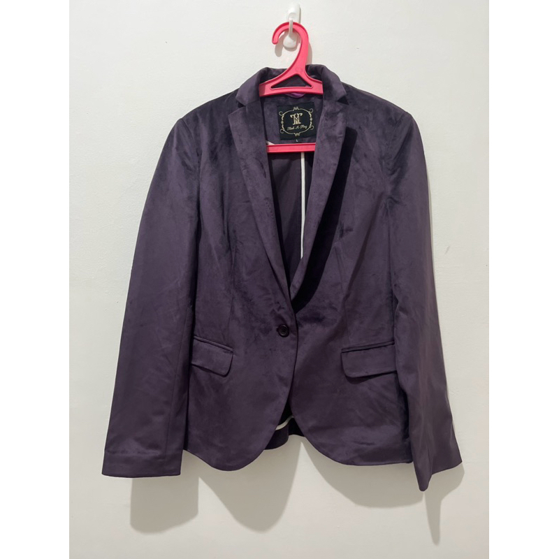 blazer ungu wanita