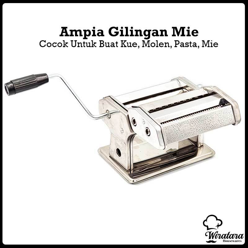 HOMELUX Ampia Penggiling Mie Stainless 2in1 | Mesin Pembuat Pasta Maker Manual | Gilingan Pisang Mol