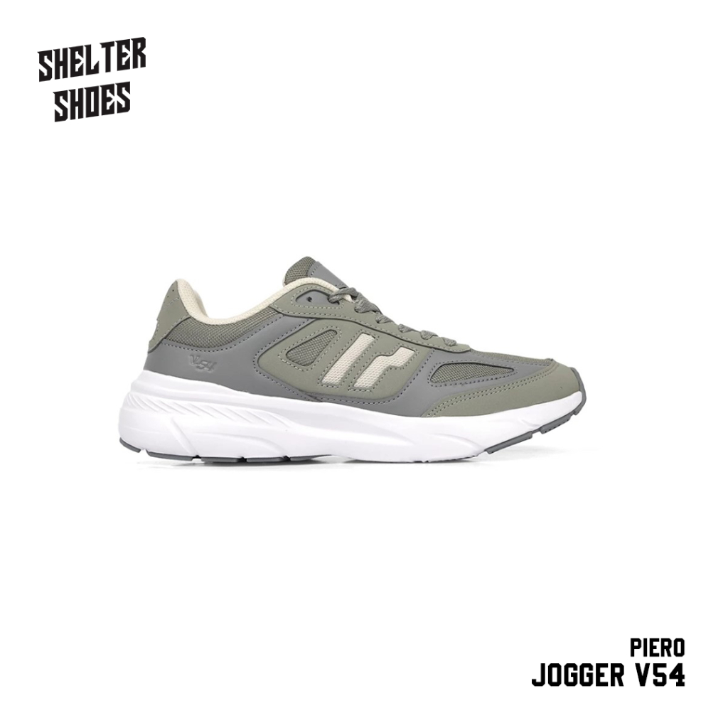 SEPATU PIERO JOGGER V54 FOG GREY WHITE JORGE ERGO JOGGER 24 MOJO ST CITY CORE ESPANA DERBY LONDON MI