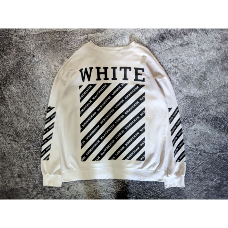 Crewneck Off White Fashion Second Off White Second