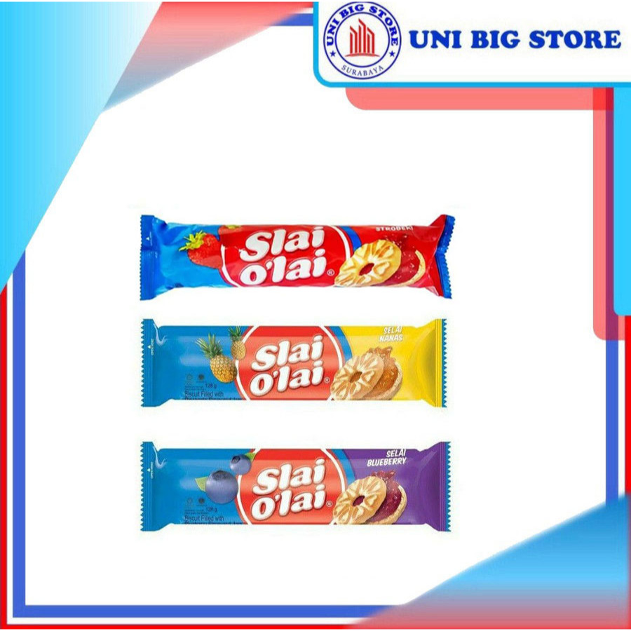 

Slai Olai O Lai Roll Biskuit Strawberry Blueberry Pineapple 128 gr