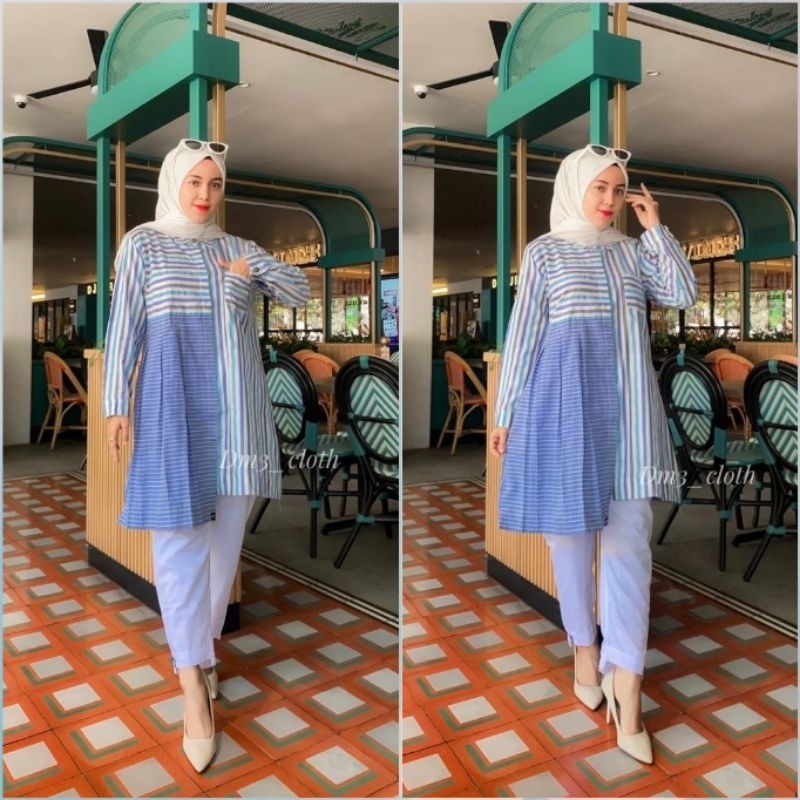 SET TUNIK FULL KATUN DM3.CLOTH ORIGINAL
