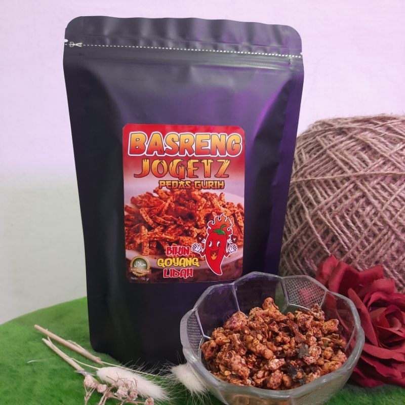 

BASRENG PEDAS GURIH DAUN JERUK, ORIGINAL, BALADO, CABE HIJAU 150gr