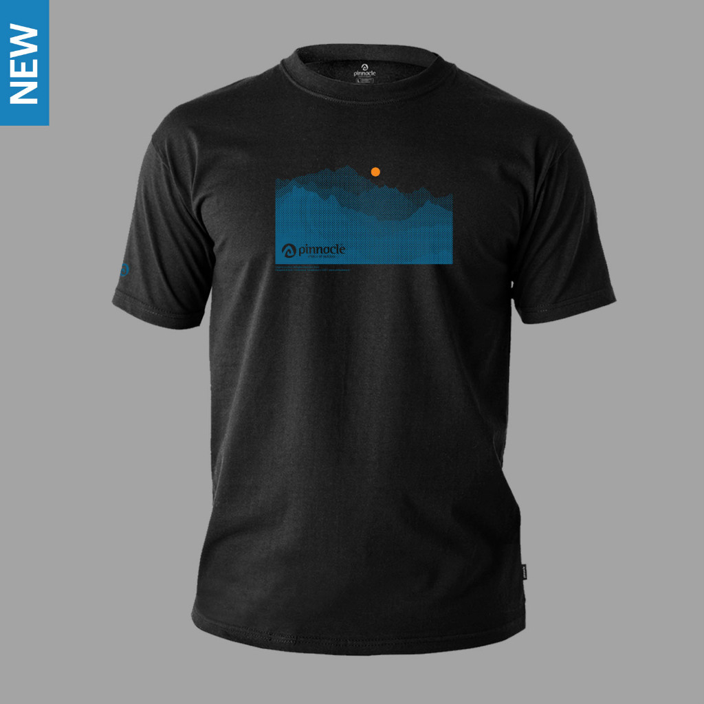 Pinnacle Pro Official T-Shirt Mountain Raster - Black