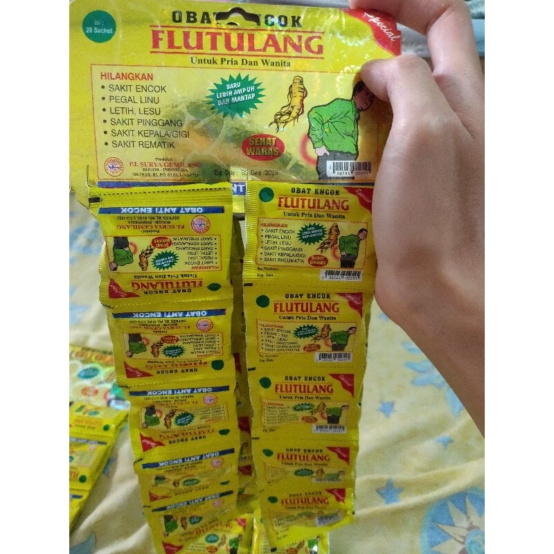 Paket 10 renceng Flu tulang mengobati encok original